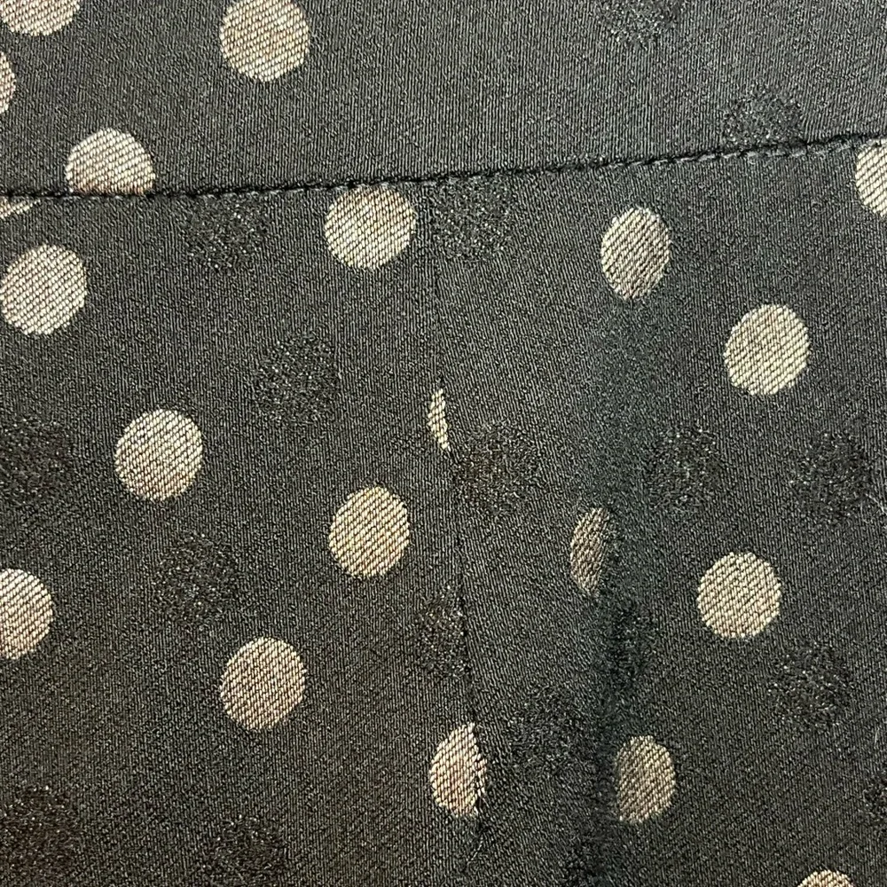 Crown & Ivy Black Pants with Gold Polka Dots - Picture 5 of 7